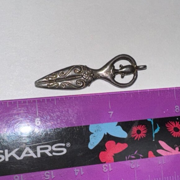 Silver Ornate Celtic Goddess Pendant - Picture 16 of 16